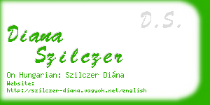 diana szilczer business card